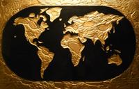 World in Gold World Map resized200