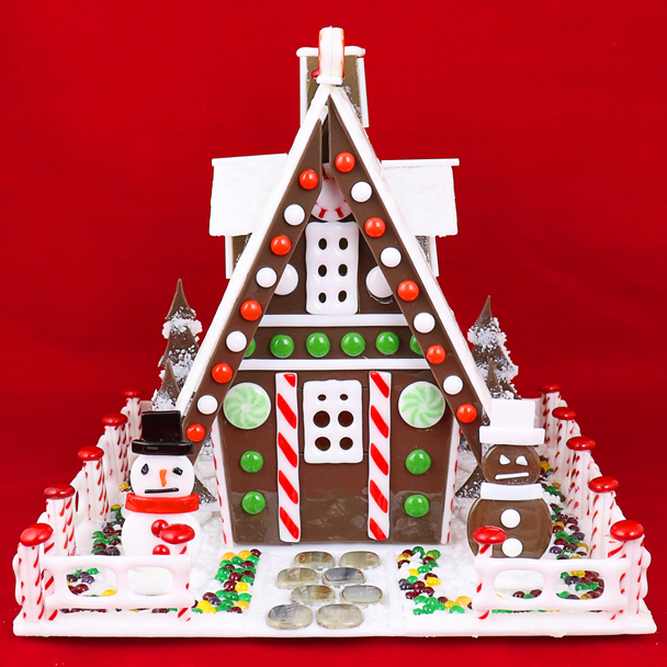 RECORDED LINK Dennis Brady's Glass Gingerbread House with All The Trimmings